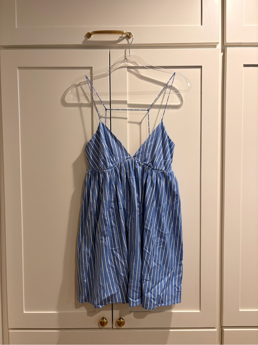Reformation Striped Blue Spaghetti-Strap Sundress - Picture 2 of 2